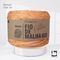 Fio de Malha Extra Premium Digital Fischer 25mm com 140mts Rattan 91