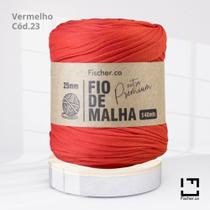 Fio de Malha Extra Premium Fischer 25mm Vermelho Cód. 23