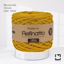 Fio de Malha Extra Premium Refinatto Fischer 15mm 140mts Cód 1024 Mostarda