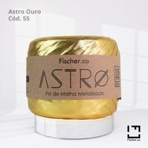 Fio de Malha Metalizado Astro Fischer 15mm com 80mts Ouro 55