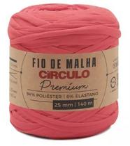 Fio de Malha Premium 25mm Círculo 140 Metros Cor 4004 Coral Vivo Fio de Malha Premium 25mm Círculo 140 Metros Cor 4004 Coral Vivo