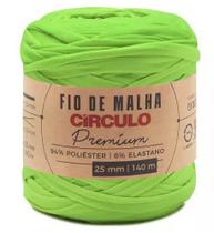 Fio de malha premium 25mm círculo 140 mts cor 6113 flash verde Fio de malha premium 25mm círculo 140 mts cor 6113 flash verde