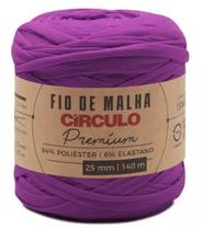 Fio de malha premium 25mm círculo 140 mts cor 6291 vinho quente