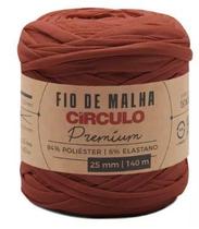 Fio de malha premium 25mm círculo 140 mts cor 7316 hena