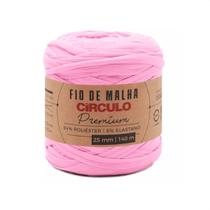 Fio de Malha Premium Círculo 25mm 270g Rosa Algodão Fio de Malha Premium Círculo 25mm 270g Rosa Algodão