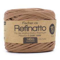 Fio de Malha Refinatto Fischer 15mm A Cor do Ano Mocha Mousse - 140 Metros