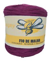 Fio De Malha Residual 1Kg Artesanato Croche Trico Merlot