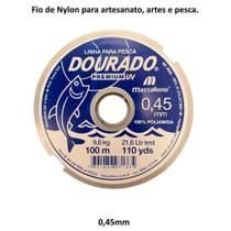 Fio de Nylon 0,45mm x 100m / Linha de Pesca Premium Mazzaferro