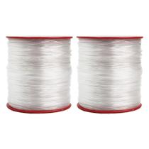 Fio de Nylon 1.0mm Para Pesca Resistência 43Kg 108 Metros 2 Rolos Fio de Nylon 1.0mm Para Pesca Resistência 43Kg 108 Metros 2 Rolos