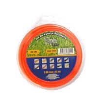 Fio de Nylon 15 Metros 3,00mm Redondo para Roçadeira Spin Blister Vulcan