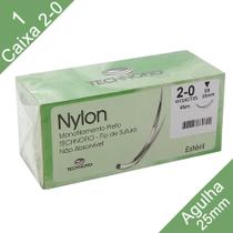 Fio De Nylon 2-0 25cm AG Com 24 Unidades