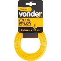 Fio de nylon 2,4mm x 10m redondo vonder