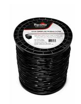 Fio de Nylon 3,0mm Quadrado Toyama Bobina 2,268kg Vermelho Alta Resistência para Roçadeiras e Corte de Capim