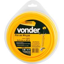 Fio De Nylon 3mm X 50m Quadrado Vonder