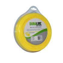 Fio de Nylon Amarelo Redondo 3mm para Roçadeira com 56 Metros Duraline