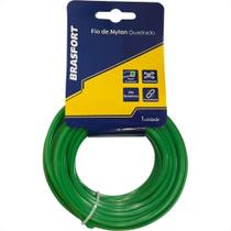 Fio De Nylon Brasfort Quadrado 3,0Mm/ 10M 9006 Fio De Nylon Brasfort Quadrado 3,0Mm/ 10M 9006