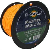 Fio De Nylon Brasfort Redondo 3,0Mm/120M 1Kg 7542 Fio De Nylon Brasfort Redondo 3,0Mm/120M 1Kg 7542