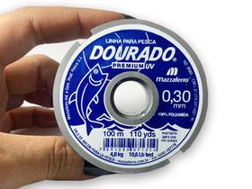 Fio De Nylon Dourado Premium 0.30 Transparente 100mt