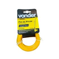 Fio de nylon p/cortador grama vonder 15mts 1,6mm