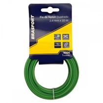 Fio De Nylon Para Aparador De Grama Brasfort Verde Quadrado 2,4Mmx10M Fio De Nylon Para Aparador De Grama Brasfort Verde Quadrado 2,4Mmx10M