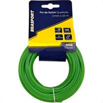 Fio De Nylon Para Aparador De Grama Brasfort Verde Quadrado 3,0Mmx10M - BRASFORT / BRAFT Fio De Nylon Para Aparador De Grama Brasfort Verde Quadrado 3,0Mmx10M - BRASFORT / BRAFT
