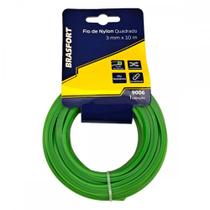 Fio De Nylon Para Aparador De Grama Brasfort Verde Quadrado 3,0Mmx10M Fio De Nylon Para Aparador De Grama Brasfort Verde Quadrado 3,0Mmx10M