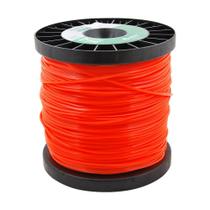 Fio de Nylon para Aparador de Grama Laranja Quadrado 2,70mm 1.0kg Ekilon