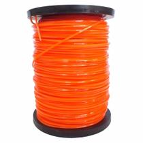 Fio de Nylon para Aparador de Grama Laranja Quadrado 2,70mm 2.0kg 279m Vulcan