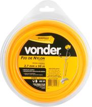 Fio de Nylon Para Roçadeiras 2,7MM X 50M Quadrado Vonder