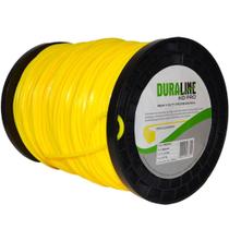 Fio de nylon quadrado 3 mm x 255 metros para aparadores e roçadeiras - HD PRO - Duraline