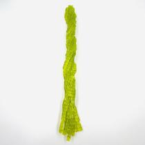 Fio de Pedras Cubo 6mm 58un Verde Limão Artesanato 35cm