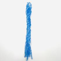 Fio de Pedras Cubo 6mm Azul Cristal 58un Artesanato 35cm