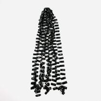 Fio de Pedras Retângulo 20x8mm 24un Preto 35cm Artesanato