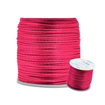 Fio de Seda 1.0 mm Cordão Rabo de Rato 1 e 0 mm Rosê Escuro Rolo 100 Metros OEM Fio de Seda 1.0 mm Cordão Rabo de Rato 1 e 0 mm Rosê Escuro Rolo 100 Metros OEM
