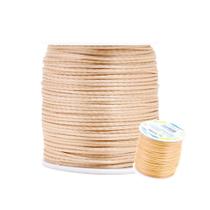 Fio de Seda 1.0 mm Cordão Rabo de Rato Nybc 1.0 mm Bege Nº 297 Rolo 100M OEM