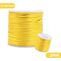 Fio De Seda Amarelo Gema - Cordão Rabo De Rato 2mm - Nybc Fio De Seda Amarelo Gema - Cordão Rabo De Rato 2mm - Nybc