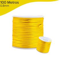 Fio De Seda Amarelo Ouro - Cordão Rabo De Rato 0.8mm - Nybc Fio De Seda Amarelo Ouro - Cordão Rabo De Rato 0.8mm - Nybc