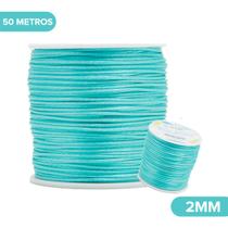 Fio De Seda Azul Claro - Cordão Rabo De Rato 2mm - Nybc Fio De Seda Azul Claro - Cordão Rabo De Rato 2mm - Nybc