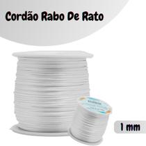 Fio De Seda Branco - Cordão Rabo De Rato 1mm - Nybc