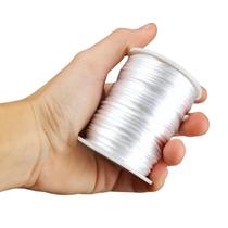 Fio De Seda Branco - Cordão Rabo De Rato 2mm - Nybc