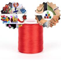 Fio de seda cordão cetim rabo de rato 2mm rolo com 50 metros poliéster para artesanatos bordado decoração em geral