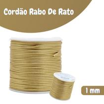 Fio De Seda Creme - Cordão Rabo De Rato 1mm - Nybc