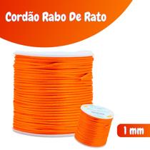 Fio De Seda Laranja - Cordão Rabo De Rato 1mm - Nybc