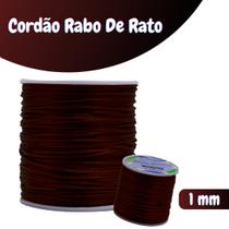 Fio De Seda Marrom Café - Cordão Rabo De Rato 1mm - Nybc