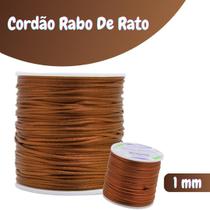 Fio De Seda Marrom Havana - Cordão Rabo De Rato 1mm - Nybc