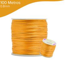 Fio De Seda Ouro - Cordão Rabo De Rato 0.8mm - Nybc