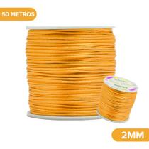 Fio De Seda Ouro - Cordão Rabo De Rato 2mm - Nybc