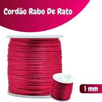 Fio De Seda Pink Claro - Cordão Rabo De Rato 1mm - Nybc