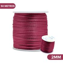 Fio De Seda Pink Claro - Cordão Rabo De Rato 2mm - Nybc