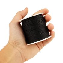 Fio De Seda Preto - Cordão Rabo De Rato 0.8mm - Nybc